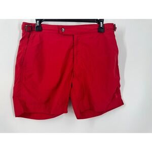 Polo Ralph Lauren Red Adjustable Lined Shorts Men's Size 30 Classic Beach Casual